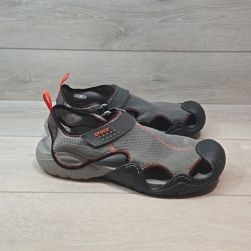 Crocs Mens Outdoor Hiking Rubber Sandals Clog shoes sz 13